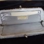 Vintage 1960's Silvery Blue Beaded Evening Clutch Purse by WALBORG