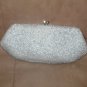 Vintage 1960's Silvery Blue Beaded Evening Clutch Purse by WALBORG