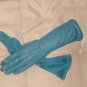 Vintage 1950's Navy Blue pierced nylon Gloves by KAYSER