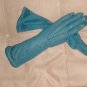 Vintage 1950's Navy Blue pierced nylon Gloves by KAYSER