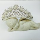 Vintage Rhinestone and Pearl Bridal Tiara Crown