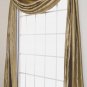 Vintage Floral Damask Window Treatment Scarf Valance / sage green