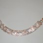 Vintage Rhinestone - Gold Wide Dome Bracelet