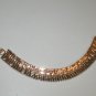 Vintage Rhinestone - Gold Wide Dome Bracelet