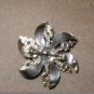 Vintage 1940's Pink Rhinestone Pinwheel Brooch Pin