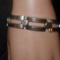 Vintage Silvertone Art-Deco Style Bracelet