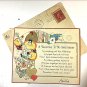 Vintage 1920's Valentine Card w/ postmarked Envelope