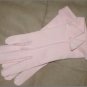 Vintage 1950's Pink Cotton wrist-length Gloves