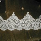 Antique Vintage 1930's French Chantilly Lace Border  ivory