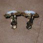 1950's Vintage Painted Porcelin Clip Earrings