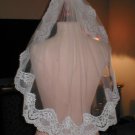 Vintage SHORT Chantilly Lace Mantilla Bridal Veil