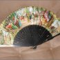 Antique 1930's Spanish Fan with Figural Scenes on BOTH Sides