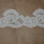 Vintage Beaded IVORY Alencon Lace Trim