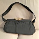 Vintage 1940's Black Silk Handbag