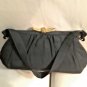 Vintage 1940's Black Silk Handbag