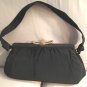 Vintage 1940's Black Silk Handbag