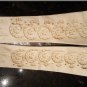 Vintage 1940's IVORY French Kid Leather Formal Long Gloves with Cutout Design