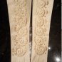 Vintage 1940's IVORY French Kid Leather Formal Long Gloves with Cutout Design