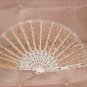 1950's Vintage GOLD Lace Spanish Folding Fan