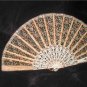 1950's Vintage GOLD Lace Spanish Folding Fan