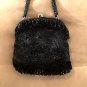 Vintage 1950's Black Beaded Evening Purse by Walborg