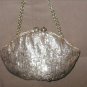Vintage Metallic Gold Brocade Evening Purse