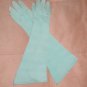 Vintage 1940's powder-blue Nylaplex-Suede Dress Gloves