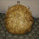 Vintage GOLD Beaded Evening Bag Purse