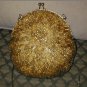Vintage GOLD Beaded Evening Bag Purse