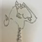 Sterling Silver Diamond Journey Pendant Necklace