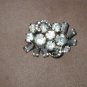 Vintage unsigned Schreiner Rhinestone Brooch