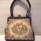 Vintage 1940's Needlepoint Tapestry Purse