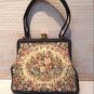 Vintage 1940's Needlepoint Tapestry Purse