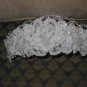 Beaded White Alencon Lace Bridal Headpiece