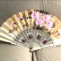 1960's Vintage hand painted Linen Fan from SPAIN