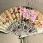 1960's Vintage hand painted Linen Fan from SPAIN