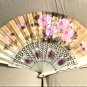 1960's Vintage hand painted Linen Fan from SPAIN