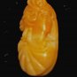 Antique Natural Salmon Coral Hand Carved Cameo For Setting or Collecting