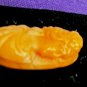 Antique Natural Salmon Coral Hand Carved Cameo For Setting or Collecting