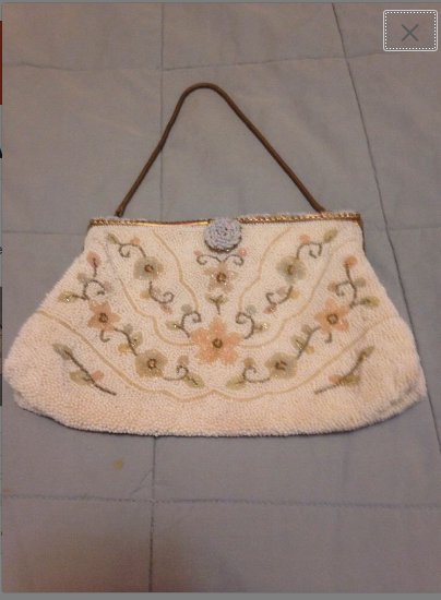Vintage 1930's Pastel Beaded Evening Purse by OBERON-Paris