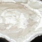 Vintage White Beaded Drawstring Purse