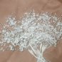 huge lot of White Silk Baby's Breath Flowers with pearls