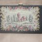 Vintage 1930's Needlepoint Tapestry Clutch Purse