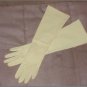 Vintage 1940's lemon yellow Long Cotton Dress Gloves