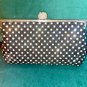 Dazzling Vintage 1960's Rhinestone Covered Black Evening Purse