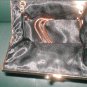 Vintage Black Beaded Clamshell Evening Purse