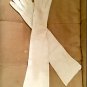 1940's Vintage Ivory French Kid Leather Opera Gloves by Trefousse