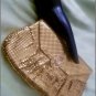 Vintage Whiting & Davis GOLD Metal-Mesh Clutch Purse with Rhinestone Clasp