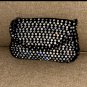 circa 1920 Vintage Black Evening Purse covered in prong-set Rhinestones