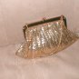 Vintage WHITING & DAVIS Gold Metal-Mesh Evening Purse